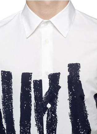 Detail View - Click To Enlarge - MARNI - 'Eclisse' stroke print shirt