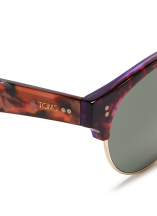 Detail View - Click To Enlarge - TOMS ACCESSORIES - 'Charlie Rae' marbled acetate browline sunglasses