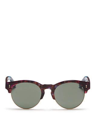 Main View - Click To Enlarge - TOMS ACCESSORIES - 'Charlie Rae' marbled acetate browline sunglasses