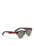 Figure View - Click To Enlarge - TOMS ACCESSORIES - 'Charlie Rae' marbled acetate browline sunglasses