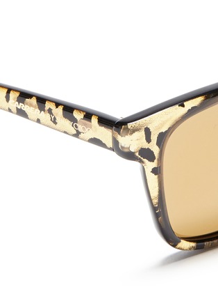 Detail View - Click To Enlarge - CARRERA - by Jimmy Choo 'Carrera 6000' metallic leopard resin sunglasses