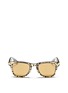 Main View - Click To Enlarge - CARRERA - by Jimmy Choo 'Carrera 6000' metallic leopard resin sunglasses