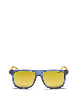 Main View - Click To Enlarge - CARRERA - 'Carrerino 13' junior plastic flat top mirror sunglasses