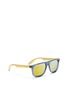 Figure View - Click To Enlarge - CARRERA - 'Carrerino 13' junior plastic flat top mirror sunglasses