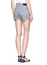 Back View - Click To Enlarge - THEORY - 'Mikee' stripe stretch denim mini shorts
