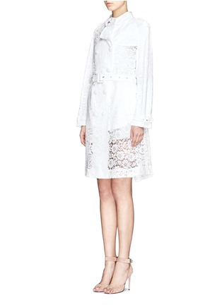Front View - Click To Enlarge - GIVENCHY - Lace trench coat