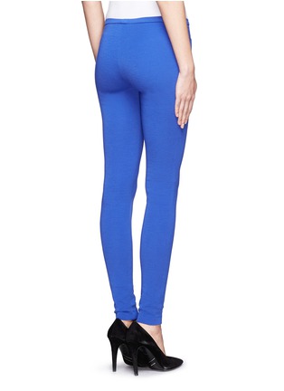 Back View - Click To Enlarge - EMILIO PUCCI - Side zip pocket leggings