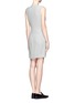Back View - Click To Enlarge - HELMUT LANG - Draped-front sleeveless dress