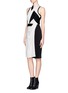 Figure View - Click To Enlarge - HELMUT LANG - Twisted draped neck dress