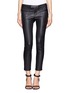 Main View - Click To Enlarge - HELMUT LANG - Cropped stretchy leather leggings