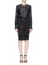 Figure View - Click To Enlarge - GIVENCHY - Confetti print milano knit pencil skirt