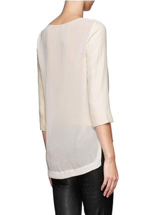 Back View - Click To Enlarge - RAG & BONE - Jade sheer panel blouse