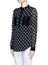 Front View - Click To Enlarge - 3.1 PHILLIP LIM - Polk dot sheer blouse