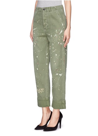 Front View - Click To Enlarge - J.CREW - Distressed painted cargo pants