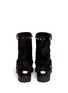 Back View - Click To Enlarge - JIMMY CHOO - 'Dash' stud coated suede biker boots