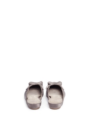 Back View - Click To Enlarge - PEDRO GARCIA  - 'Alia' ruffled satin slippers