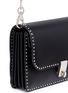 Detail View - Click To Enlarge - VALENTINO GARAVANI - Medium micro Rockstud leather flap bag