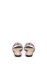 Back View - Click To Enlarge - VALENTINO GARAVANI - 'Rockstud' caged leather slide sandals
