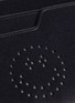 Detail View - Click To Enlarge - ANYA HINDMARCH - 'Smiley' perforated leather card holder
