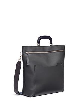 Figure View - Click To Enlarge - ANYA HINDMARCH - 'Orsett' patch organiser leather tote bag