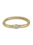 Main View - Click To Enlarge - JOHN HARDY - Diamond 18k yellow gold medium woven chain bracelet