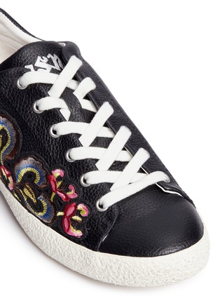 Detail View - Click To Enlarge - ASH - 'Nexus' floral embroidered leather sneakers
