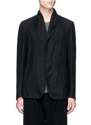 Main View - Click To Enlarge - THE VIRIDI-ANNE - Washed linen soft blazer