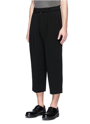 Front View - Click To Enlarge - THE VIRIDI-ANNE - Pleated wide leg suiting pants
