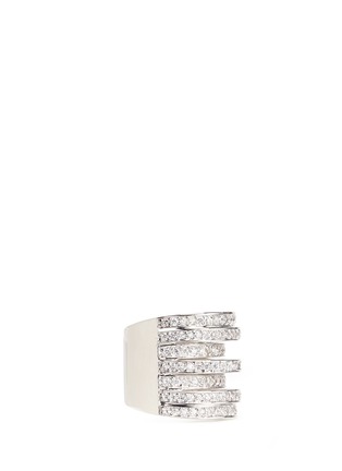 Figure View - Click To Enlarge - CZ BY KENNETH JAY LANE - Cubic zirconia pavé ring