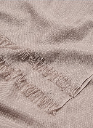 Detail View - Click To Enlarge - ISH - Raw edge cashmere scarf