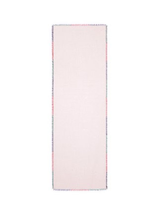 Main View - Click To Enlarge - FRANCO FERRARI - 'Rieti' contrast edge modal-linen-silk scarf