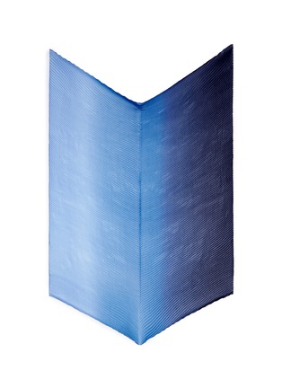 Main View - Click To Enlarge - FRANCO FERRARI - Ombré plissé pleated silk scarf