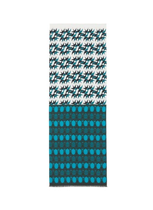 Main View - Click To Enlarge - FRANCO FERRARI - Swallow and beetle print colourblock scarf
