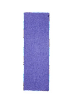 Main View - Click To Enlarge - FRANCO FERRARI - 'Rieti' contrast edge modal-linen-silk scarf