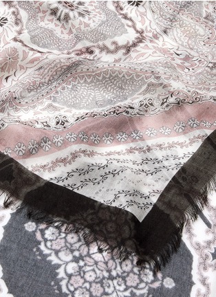 Detail View - Click To Enlarge - FRANCO FERRARI - 'Danao' paisley patchwork print silk-modal scarf