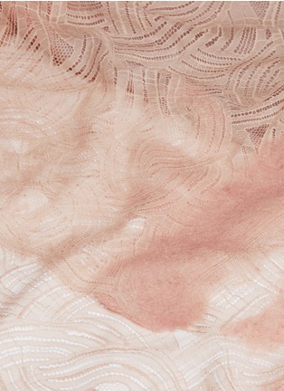 Detail View - Click To Enlarge - FRANCO FERRARI - Lace border shimmer knit scarf