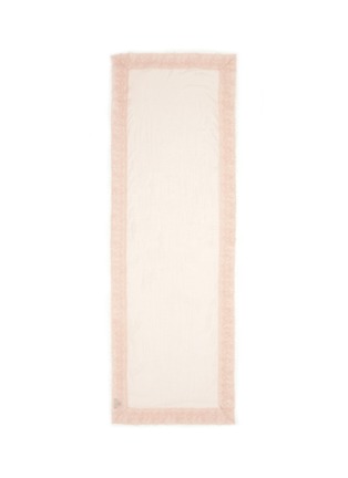 Main View - Click To Enlarge - FRANCO FERRARI - 'Azeglio' lace border cashmere scarf