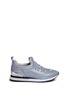 Main View - Click To Enlarge - TORY BURCH - 'Laney' glass stone stretch leather sneakers