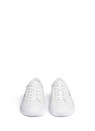 Front View - Click To Enlarge - TORY BURCH - 'Chace' logo leather sneakers