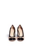 Front View - Click To Enlarge - TORY BURCH - 'Jolie' contrast toe leather pumps