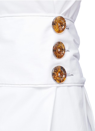 Detail View - Click To Enlarge - ELLERY - 'Spring Break' belted cotton drill top
