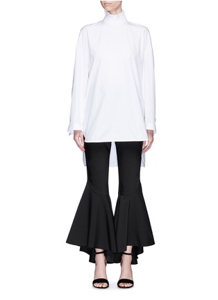 Main View - Click To Enlarge - ELLERY - 'Runaways' pleated collar open back top