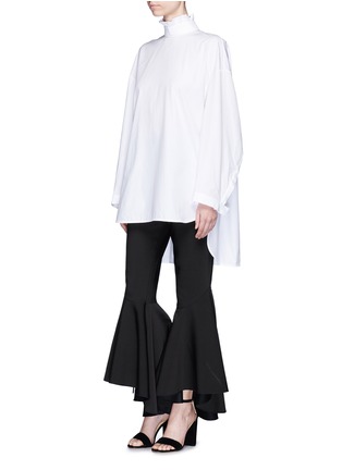 Figure View - Click To Enlarge - ELLERY - 'Runaways' pleated collar open back top