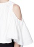 Detail View - Click To Enlarge - ELLERY - 'Baby' cold shoulder cropped ruffle top