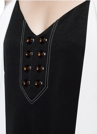 Detail View - Click To Enlarge - ELLERY - 'Regina' sleeve tie crepe jumpsuit