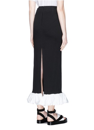 Back View - Click To Enlarge - ELLERY - 'Misaki' ruffled rib knit column skirt