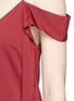 Detail View - Click To Enlarge - ELLERY - 'Teenage Doll' cold shoulder sleeve tie silk camisole
