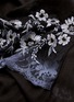 Detail View - Click To Enlarge - JANAVI - Floral embroidered ombré lace trim cashmere scarf