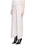 Front View - Click To Enlarge - MATICEVSKI - 'Destined' foldover waist crepe pants