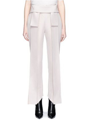 Main View - Click To Enlarge - MATICEVSKI - 'Destined' foldover waist crepe pants